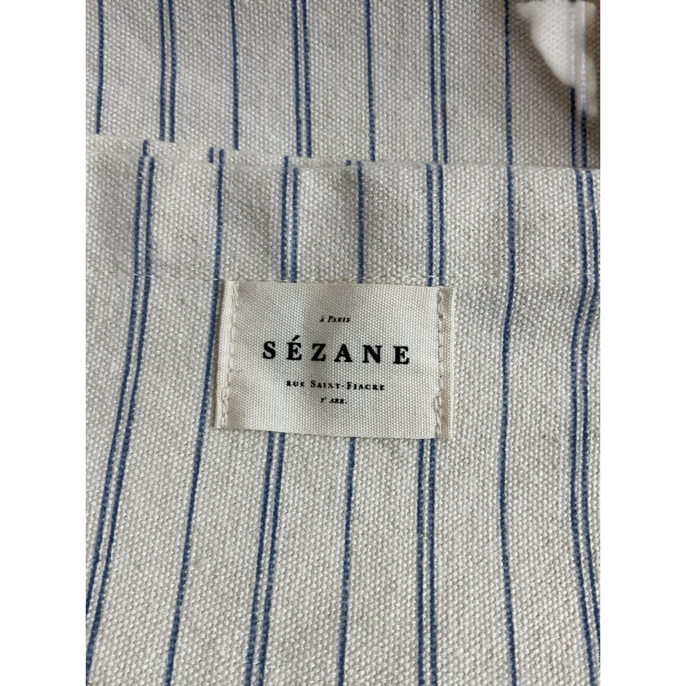 Sézane Striped Sand And Blue Tote Bag Size OS - Picture 4 of 6